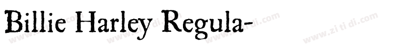 Billie Harley Regula字体转换